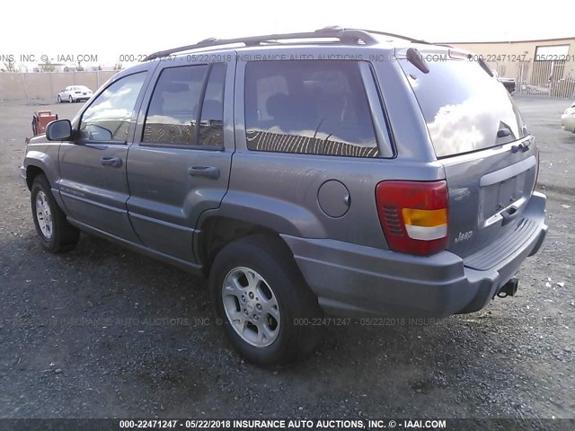 1J4GW48N11C523140 - 2001 JEEP GRAND CHEROKEE LAREDO BLUE photo 3