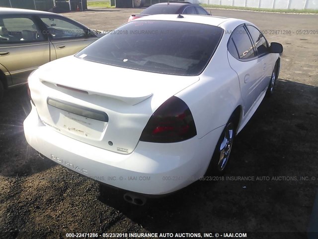 2G2WR524541191586 - 2004 PONTIAC GRAND PRIX GTP WHITE photo 4