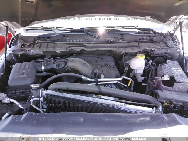 1C6RR7YT0JS111567 - 2018 RAM 1500 REBEL ვერცხლისფერი ფოტო 10