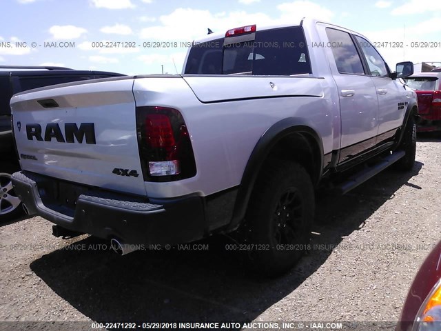 1C6RR7YT0JS111567 - 2018 RAM 1500 REBEL SILVER photo 4