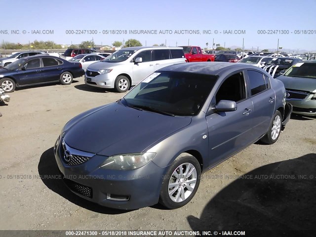 JM1BK32G071658324 - 2007 MAZDA 3 I GRAY photo 2