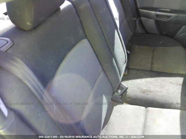 JM1BK32G071658324 - 2007 MAZDA 3 I GRAY photo 8