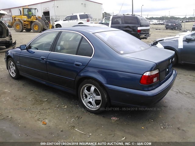 WBADT63453CK39134 - 2003 BMW 530 I AUTOMATIC BLUE photo 3