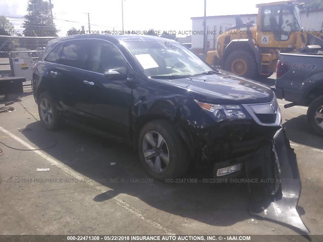 2HNYD2H39CH528597 - 2012 ACURA MDX TECHNOLOGY BLACK photo 1