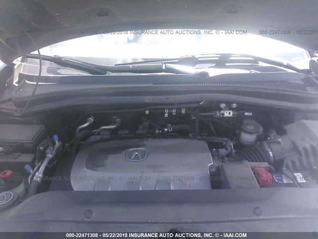 2HNYD2H39CH528597 - 2012 ACURA MDX TECHNOLOGY BLACK photo 10