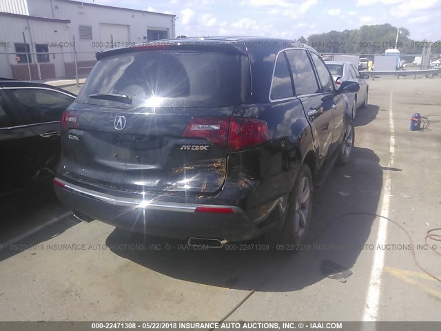 2HNYD2H39CH528597 - 2012 ACURA MDX TECHNOLOGY BLACK photo 4