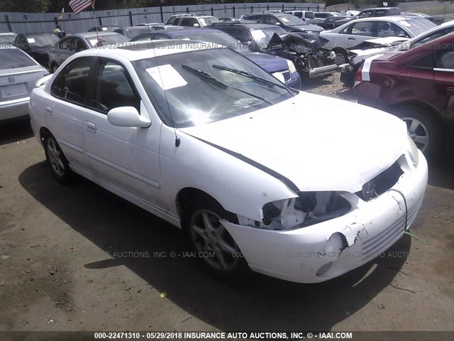 3N1BB51D41L127147 - 2001 NISSAN SENTRA SE WHITE photo 1