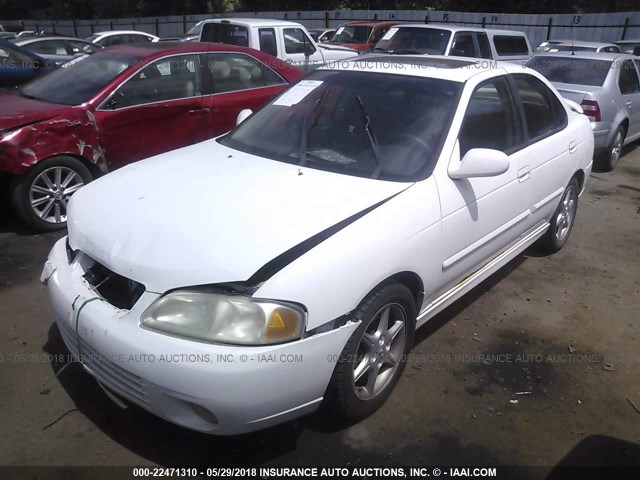 3N1BB51D41L127147 - 2001 NISSAN SENTRA SE WHITE photo 2