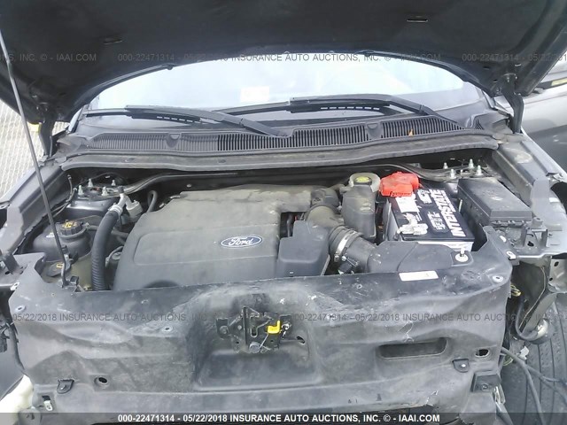 1FMHK8F86BGA41635 - 2011 FORD EXPLORER LIMITED 灰色 照片 10