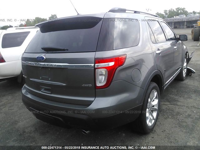 1FMHK8F86BGA41635 - 2011 FORD EXPLORER LIMITED 灰色 照片 4
