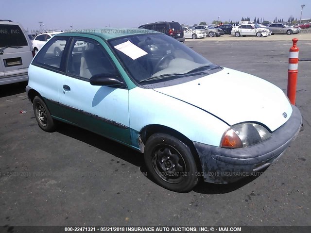 2C1MR2299S6720869 - 1995 GEO METRO LSI GREEN photo 1