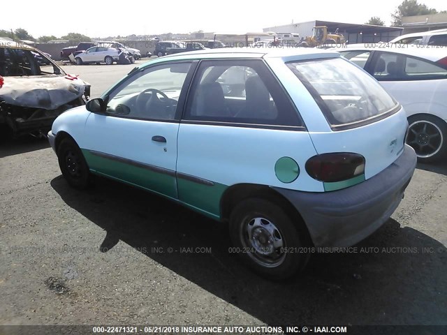 2C1MR2299S6720869 - 1995 GEO METRO LSI GREEN photo 3