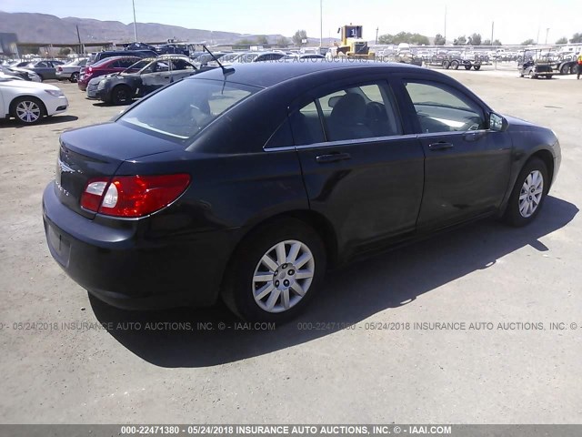 1C3LC46J68N142738 - 2008 CHRYSLER SEBRING LX BLACK photo 4