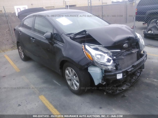 KNADN4A32F6499728 - 2015 KIA RIO EX/SX BLACK photo 1