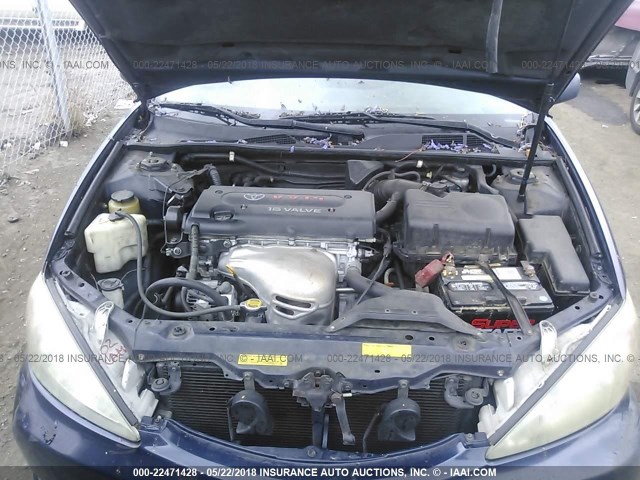 4T1BE32K62U593574 - 2002 TOYOTA CAMRY LE/XLE/SE ნაცრისფერი ფოტო 10