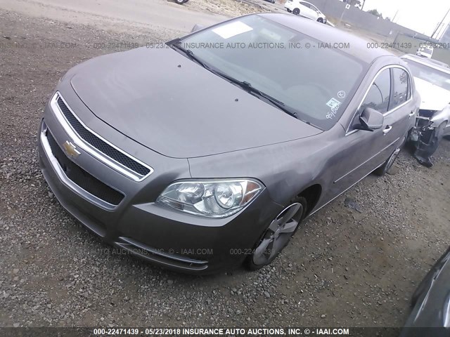 1G1ZC5E03CF145306 - 2012 CHEVROLET MALIBU 1LT GRAY photo 2