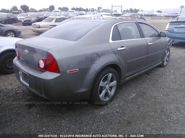 1G1ZC5E03CF145306 - 2012 CHEVROLET MALIBU 1LT GRAY photo 4