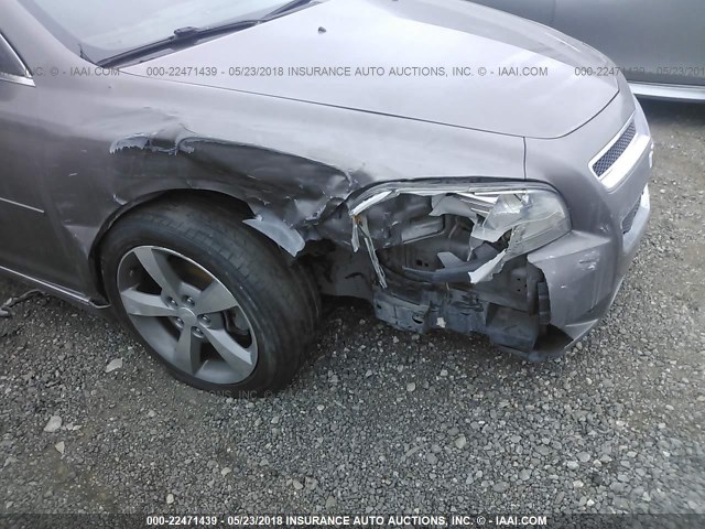 1G1ZC5E03CF145306 - 2012 CHEVROLET MALIBU 1LT GRAY photo 6