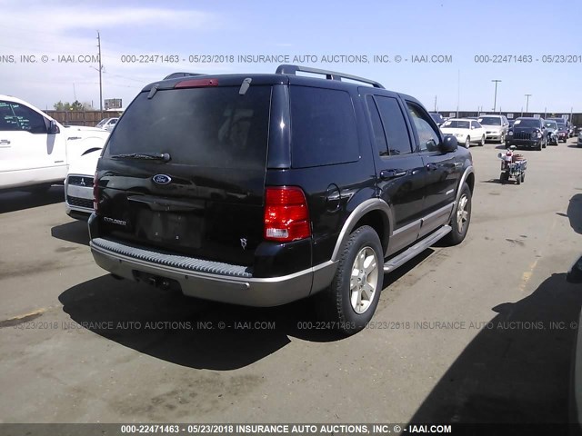 1FMZU74W74ZA28278 - 2004 FORD EXPLORER EDDIE BAUER BLACK photo 4