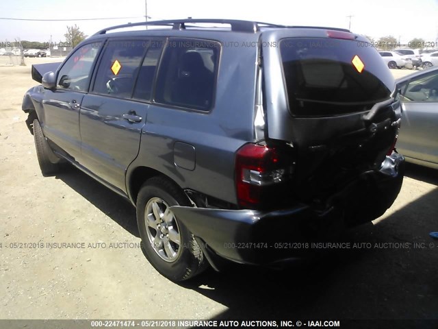 JTEDP21A560091545 - 2006 TOYOTA HIGHLANDER LIMITED BLUE photo 3