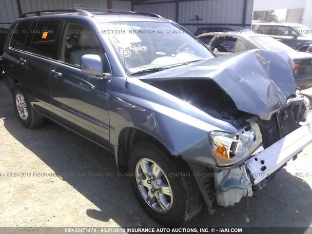 JTEDP21A560091545 - 2006 TOYOTA HIGHLANDER LIMITED BLUE photo 6