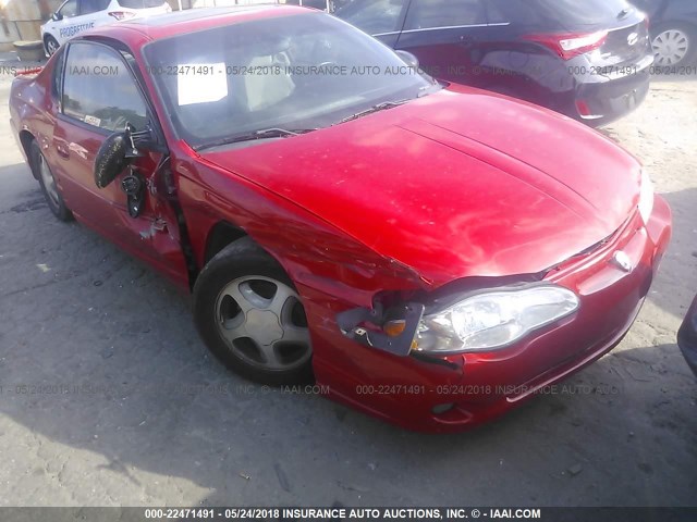 2G1WX12K549232589 - 2004 CHEVROLET MONTE CARLO SS RED photo 6