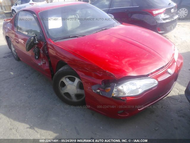 2G1WX12K549232589 - 2004 CHEVROLET MONTE CARLO SS წითელი ფოტო 6