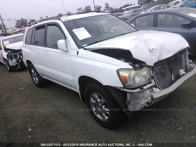 JTEEP21A150114810 - 2005 TOYOTA HIGHLANDER LIMITED WHITE photo 1