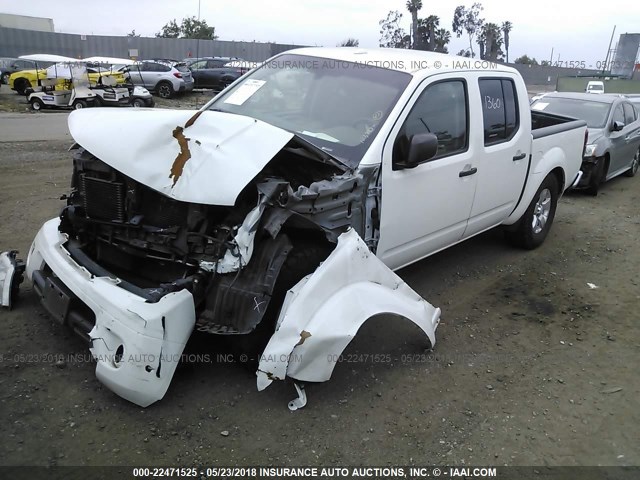 1N6AD0ER4DN726384 - 2013 NISSAN FRONTIER S/SV/SL/PRO-4X WHITE photo 2