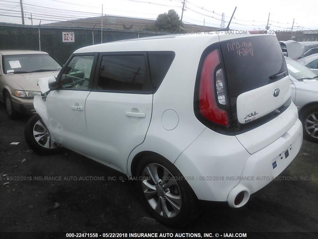 KNDJX3A52G7337296 - 2016 KIA SOUL ! WHITE photo 3