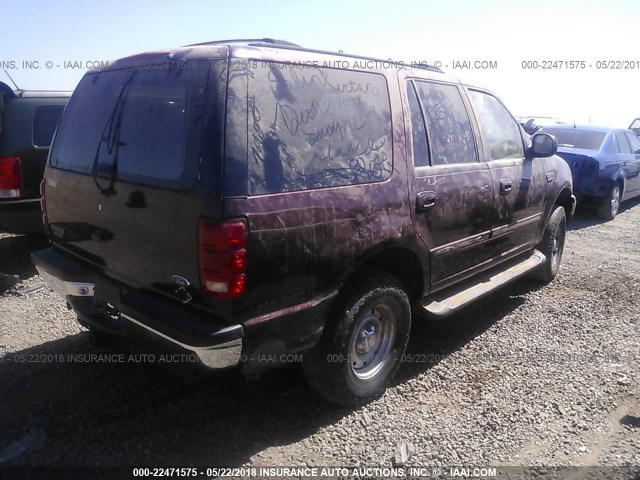 1FMPU16L7YLB77127 - 2000 FORD EXPEDITION XLT Qırmızı foto 4