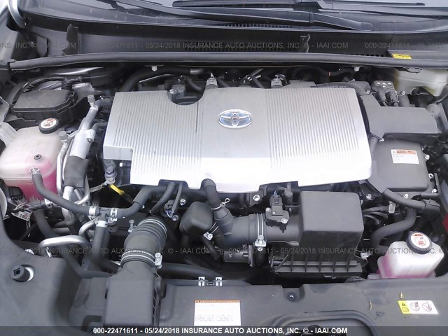 JTDKARFP8H3012972 - 2017 TOYOTA PRIUS PRIME  SILVER photo 10