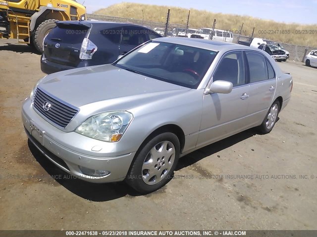 JTHBN30F620070068 - 2002 LEXUS LS 430 SILVER photo 2