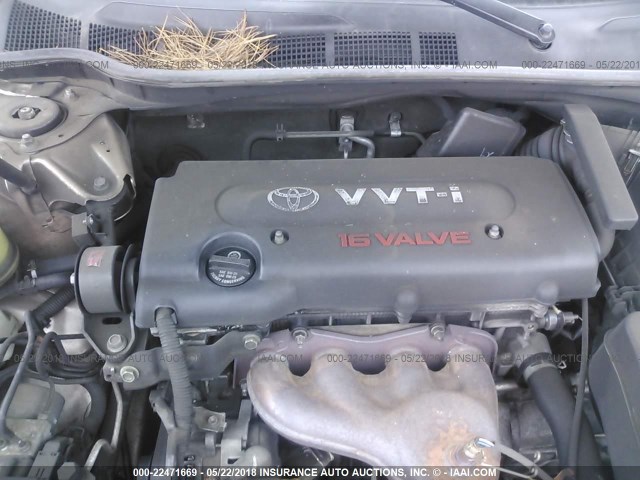 4T4BE46K98R047091 - 2008 TOYOTA CAMRY CE/LE/XLE/SE GOLD photo 10