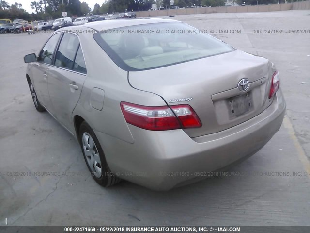 4T4BE46K98R047091 - 2008 TOYOTA CAMRY CE/LE/XLE/SE GOLD photo 3