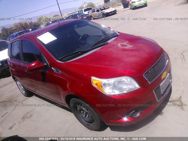 KL1TD6DE1BB155021 - 2011 CHEVROLET AVEO LS/LT 红色 照片 1