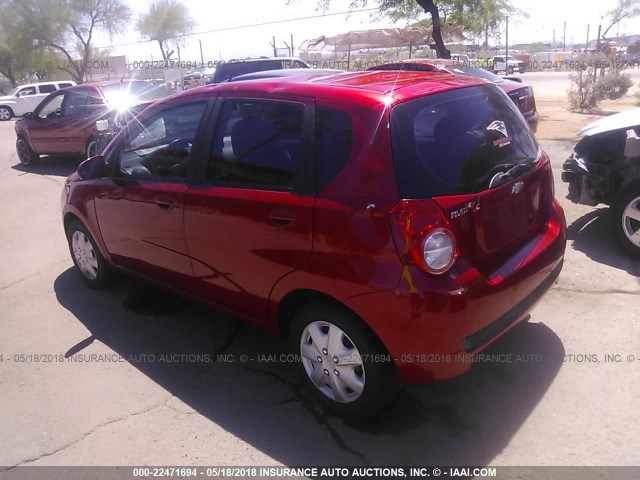 KL1TD6DE1BB155021 - 2011 CHEVROLET AVEO LS/LT 红色 照片 3