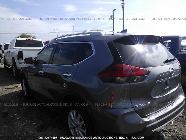 5N1AT2MT6HC896693 - 2017 NISSAN ROGUE S/SL GRAY photo 3