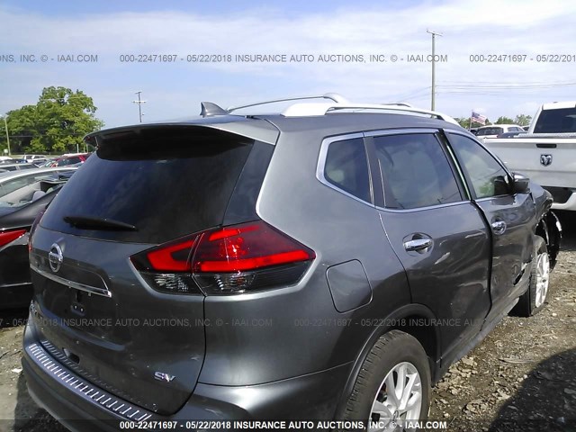 5N1AT2MT6HC896693 - 2017 NISSAN ROGUE S/SL GRAY photo 4