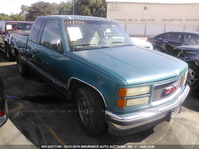 1GTEC19K1RE558995 - 1994 GMC SIERRA C1500 GREEN photo 1