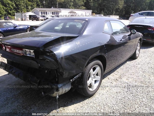 2B3CJ4DV2AH261393 - 2010 DODGE CHALLENGER SE BLACK photo 4