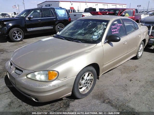 1G2NF52E84C130479 - 2004 PONTIAC GRAND AM SE1 GOLD photo 2