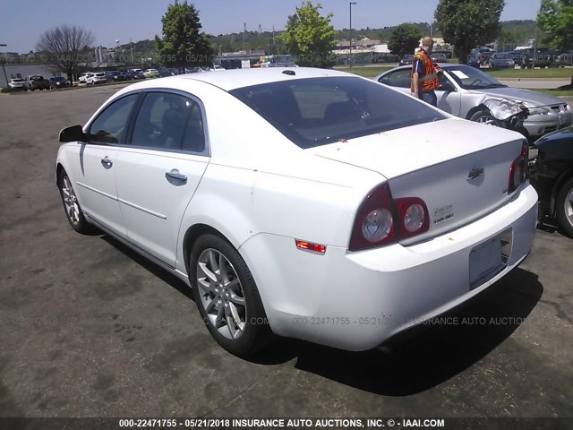 1G1ZK57B794211572 - 2009 CHEVROLET MALIBU LTZ WHITE photo 3