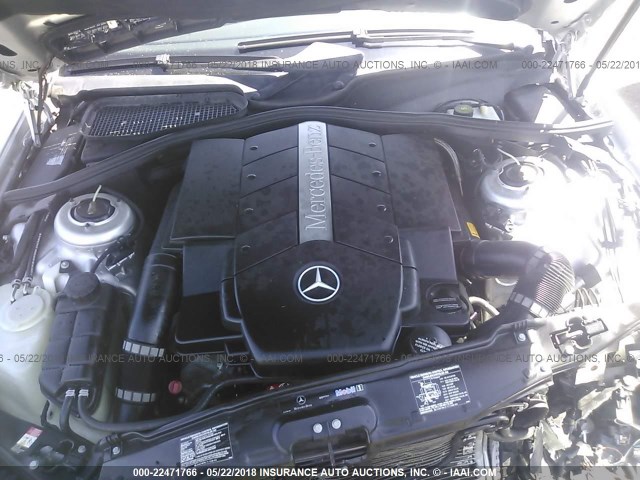 WDBNG83J25A448986 - 2005 MERCEDES-BENZ S 430 4MATIC SILVER photo 10