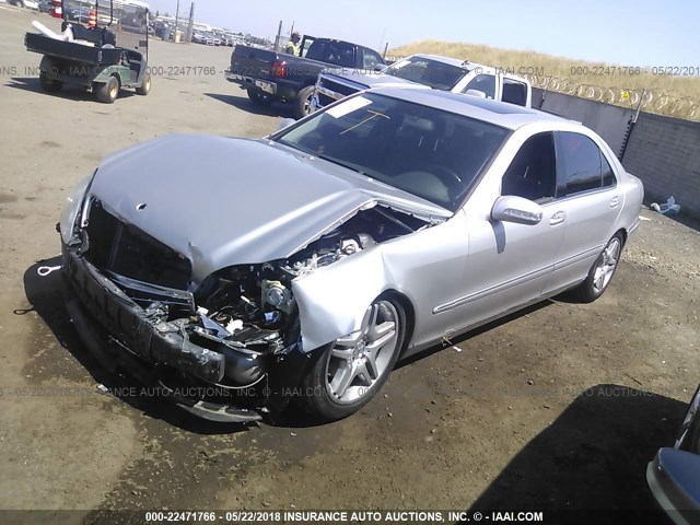 WDBNG83J25A448986 - 2005 MERCEDES-BENZ S 430 4MATIC SILVER photo 2