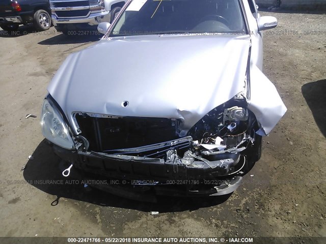 WDBNG83J25A448986 - 2005 MERCEDES-BENZ S 430 4MATIC SILVER photo 6