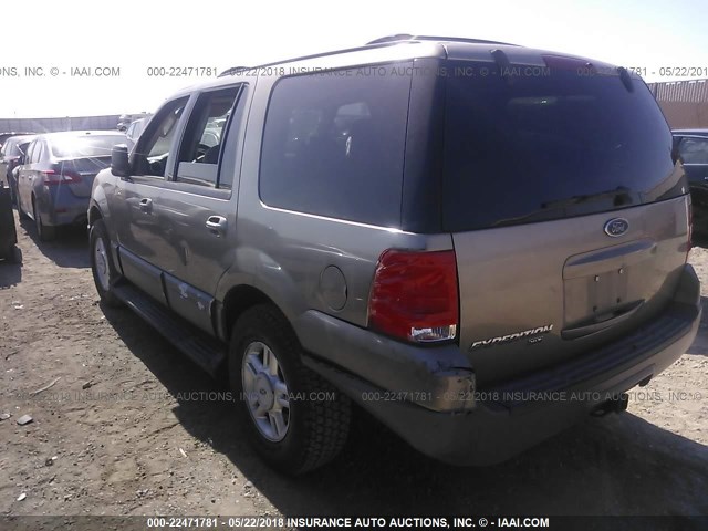 1FMEU15W93LB94510 - 2003 FORD EXPEDITION XLT Champagne photo 3