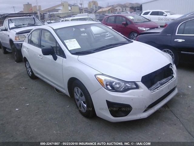 JF1GJAA69DH014321 - 2013 SUBARU IMPREZA WHITE photo 1