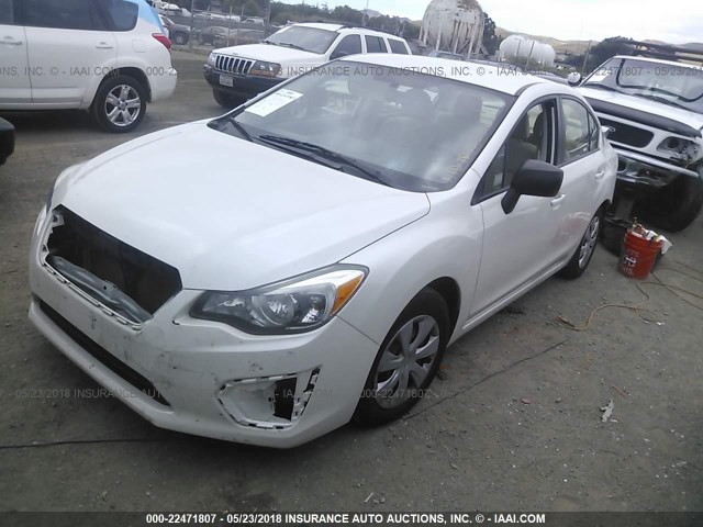 JF1GJAA69DH014321 - 2013 SUBARU IMPREZA WHITE photo 2