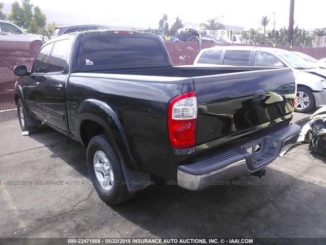 5TBET34116S523821 - 2006 TOYOTA TUNDRA DOUBLE CAB SR5 Qara foto 3
